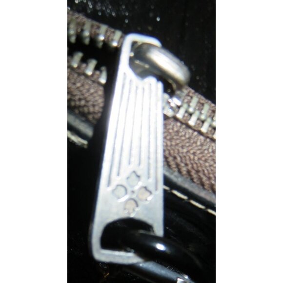 PATRICIA NASH Vintage Black Floral Tooled Leather Zip Around Long Wallet Wristle - Picture 7 of 13